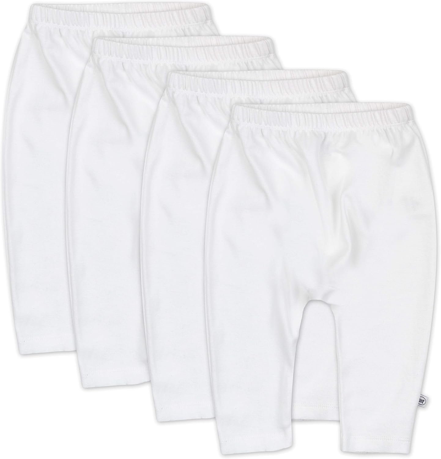 HonestBaby Unisex-Baby Multipack Harem Pants Roomy Fit Pull on Bottoms 100% Organic Cotton for Baby Boys, Girls