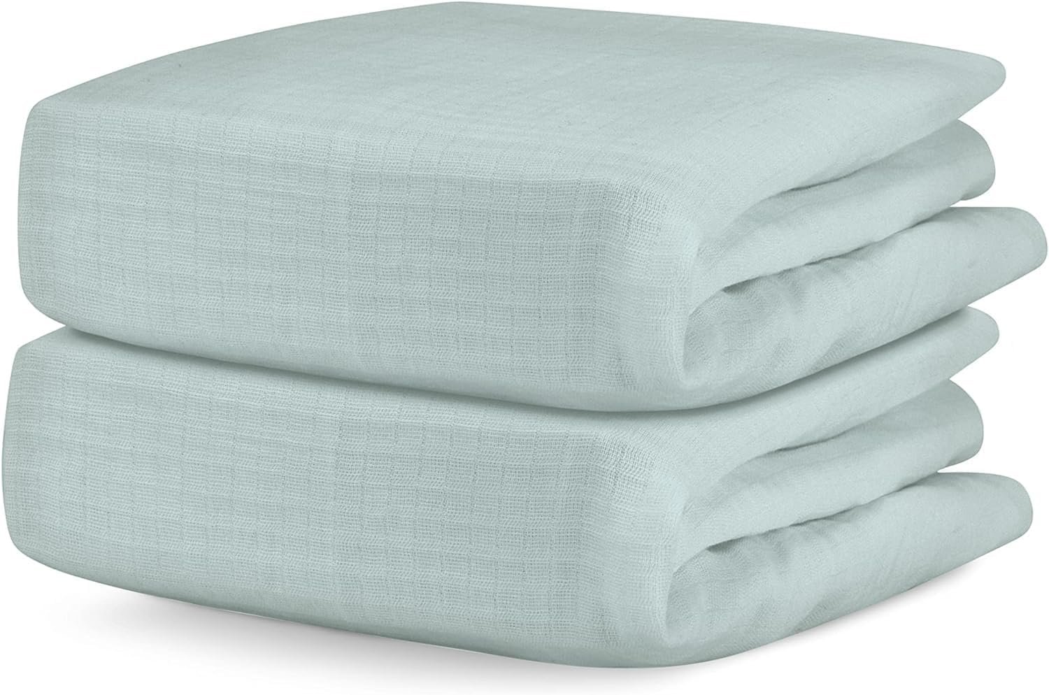 Newton Baby Fitted Crib Sheet 2-Pack, Organic Cotton – Sage