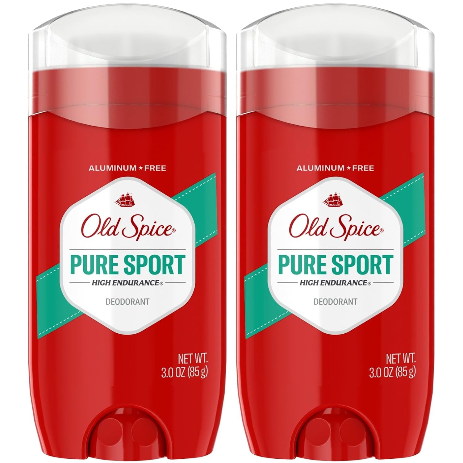 Old Spice Deodorant for Men, Aluminum Free, Pure Sport, 3.0 oz, Pack of 2
