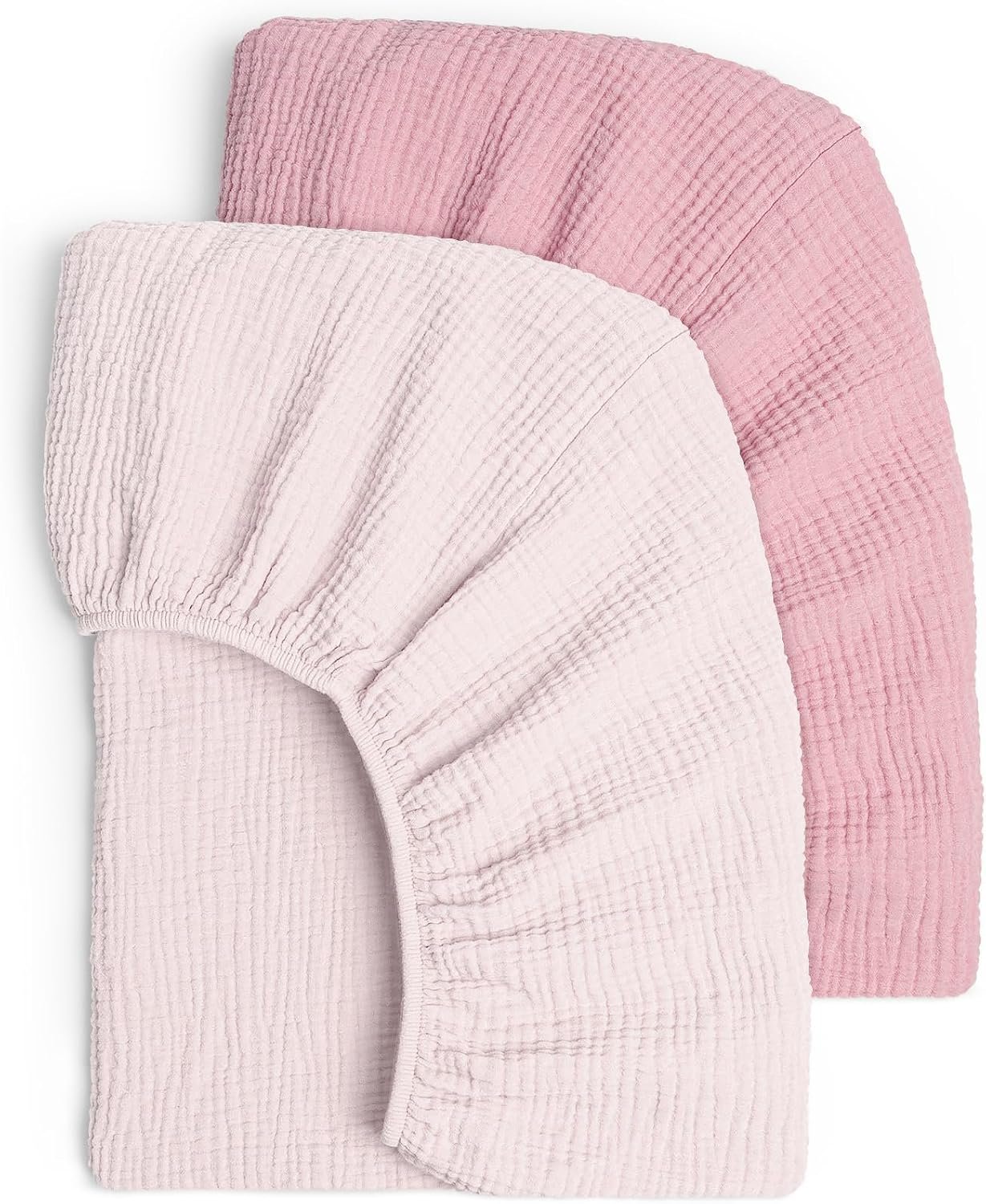 lulumoon Baby Muslin Crib Sheets: Snug Fitted Sheet for Standard Crib