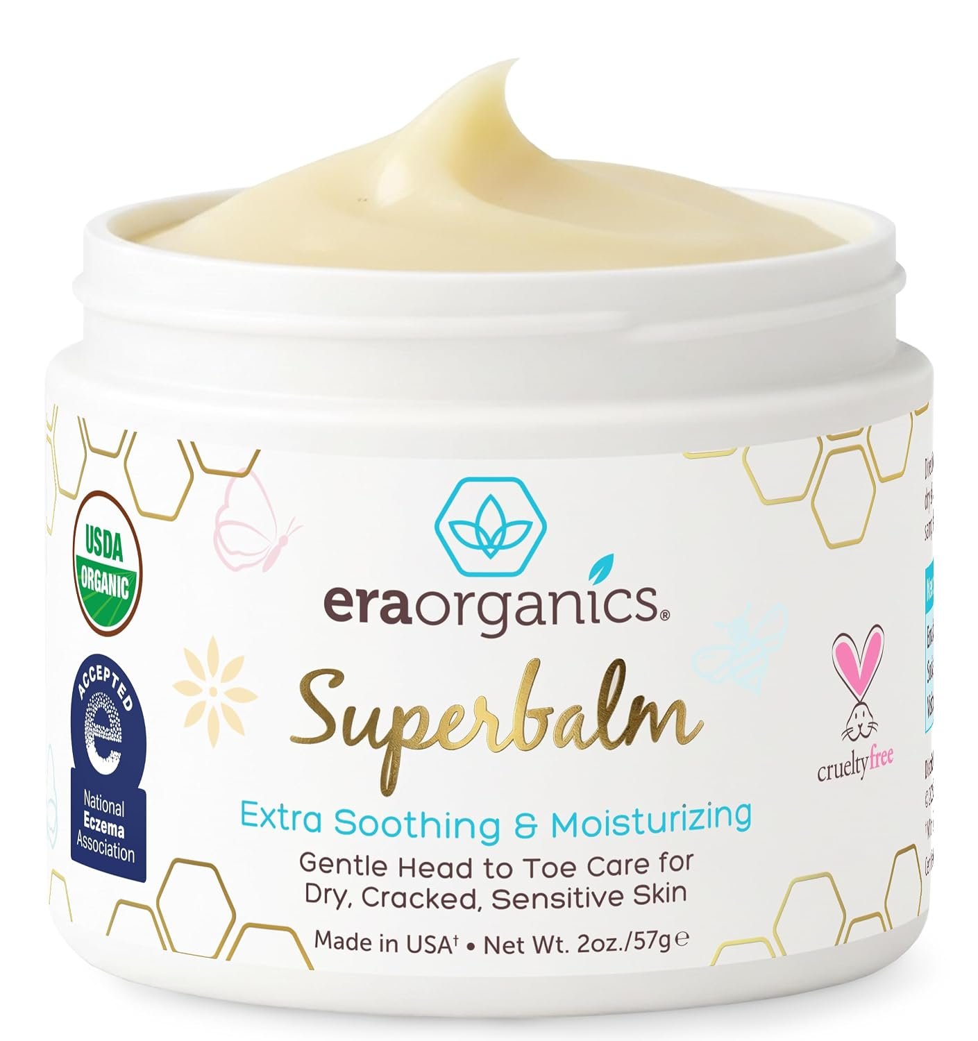 Superbalm USDA Organic Healing Ointment for Baby Eczema & Cradle Cap – 2oz