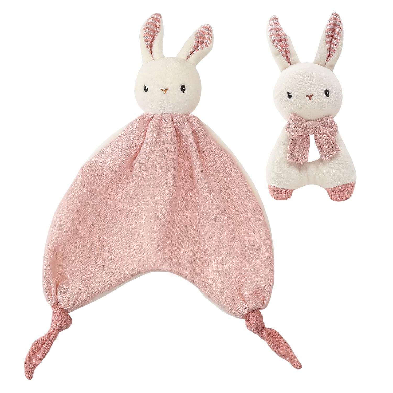 Organic Cotton Stuffed Animal Rattle Baby Toys