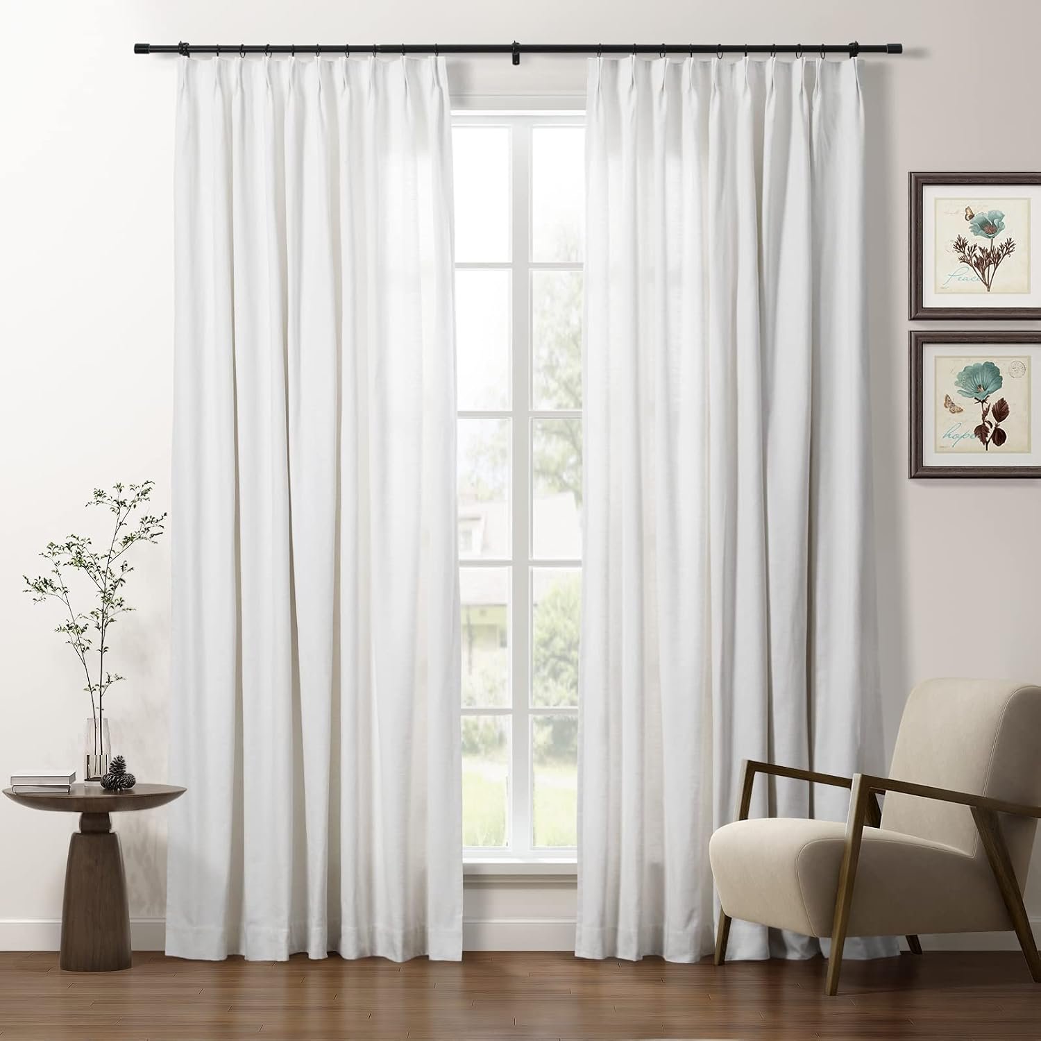 TWOPAGES Cloe Series Organic Cotton Custom Made Curtain Natural Eco Friendly Curtain Customize Drapery
