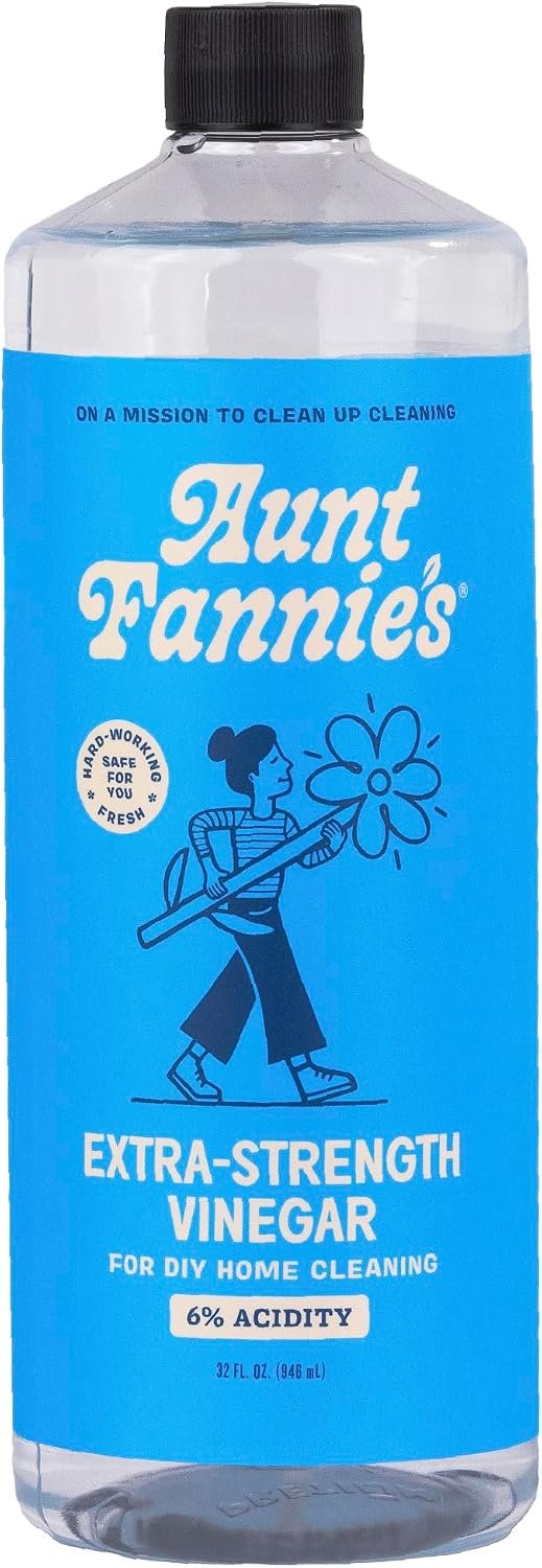 Aunt Fannie’s Extra Strength Cleaning Vinegar, Unscented, 32 oz, Pack of 1