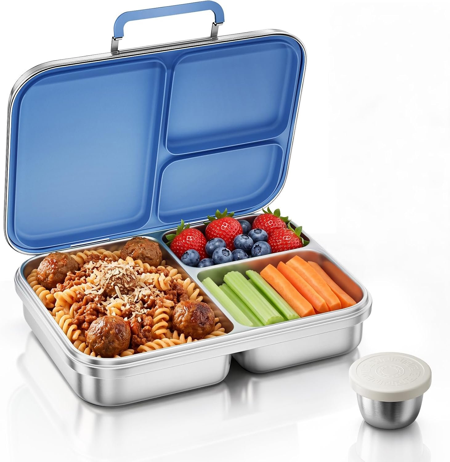 G.a HOMEFAVOR Stainless Steel Lunch Box, Dark Blue, 1100 ml/37 oz