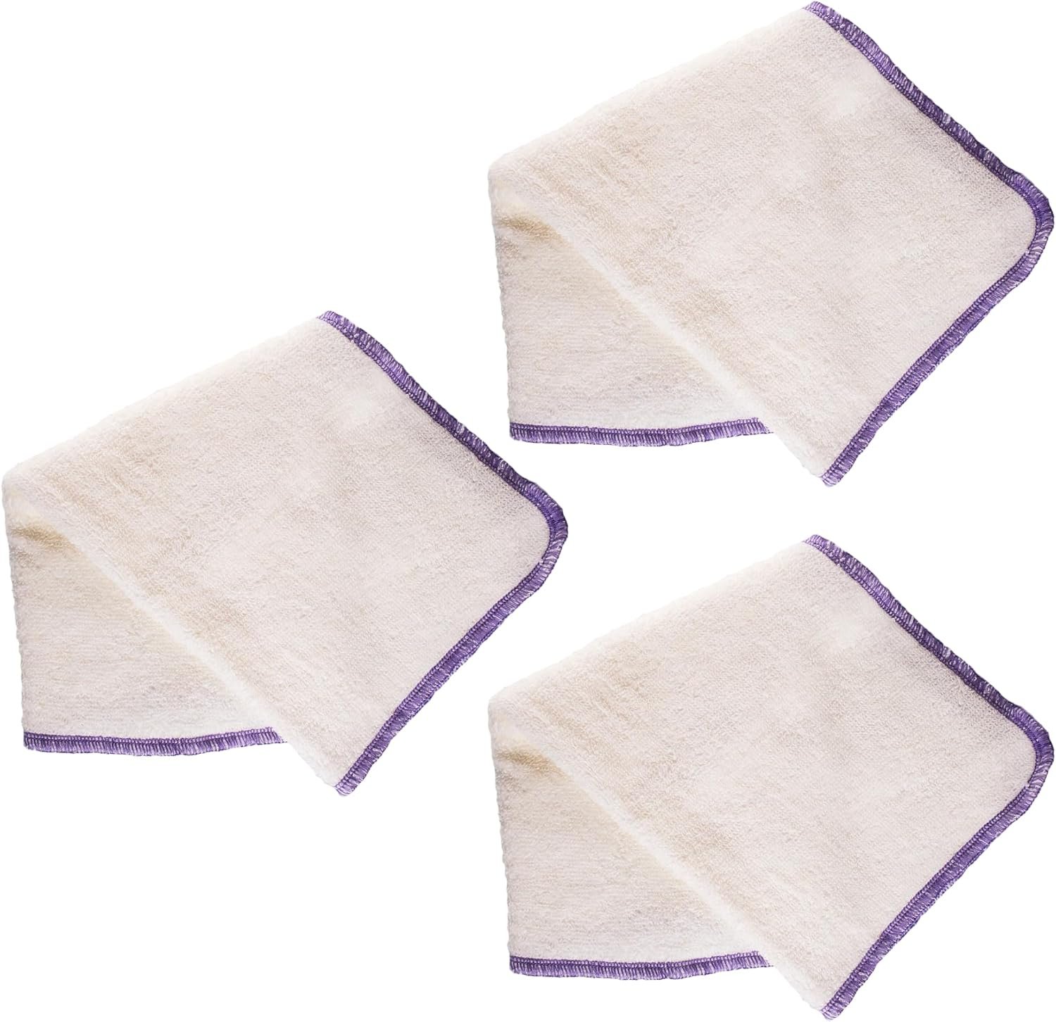 LIVING LIBATIONS – Organic Hemp Face Cloth | Natural, Vegan, Clean Beauty (3 Count)
