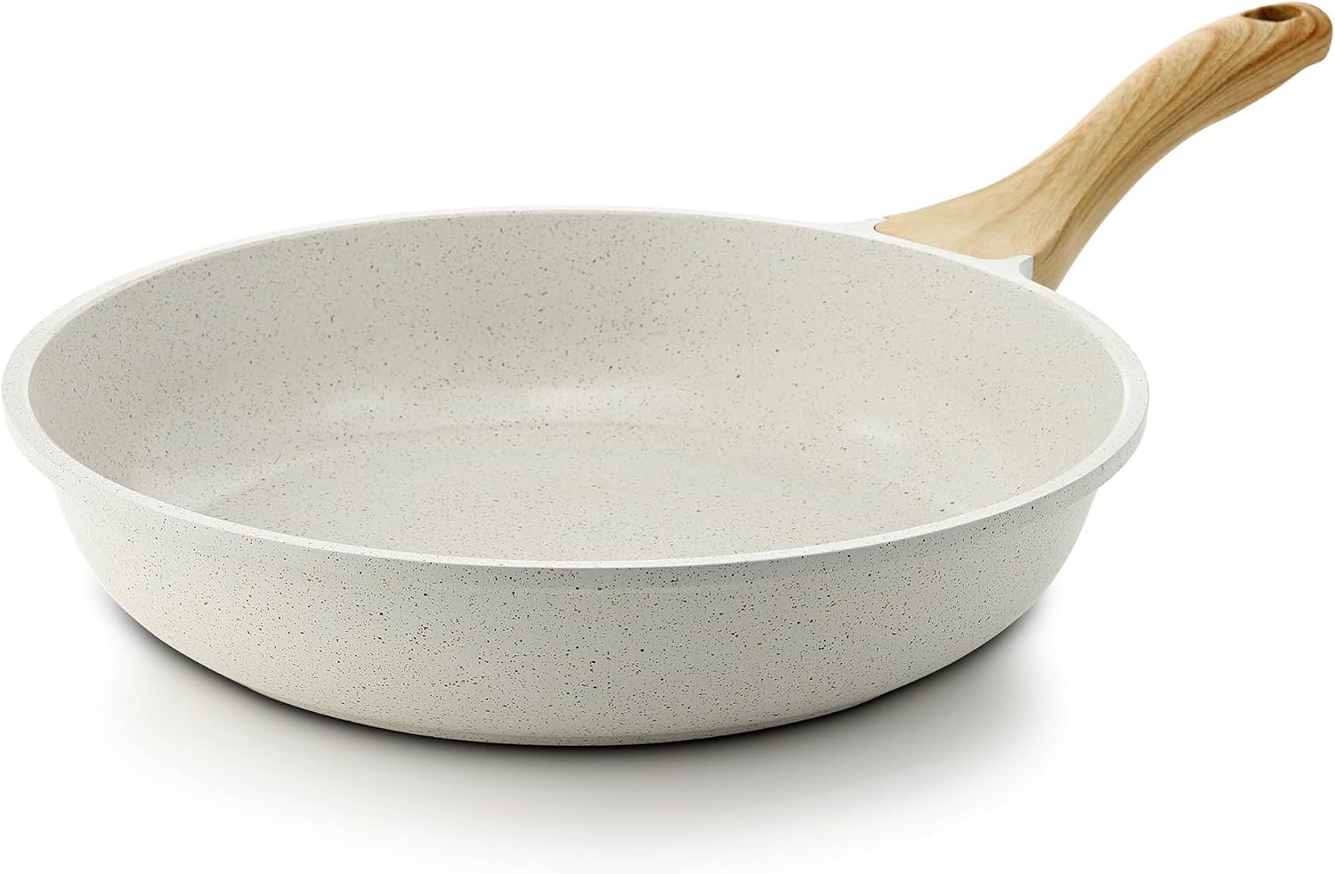 SENSARTE Nonstick Ceramic Frying Pan Skillet, 9.5 Inch Omelet Pan, Healthy Non Toxic Chef Pan, Induction Compatible Egg Pan with Heat Resistant Handle, PFAS-Free