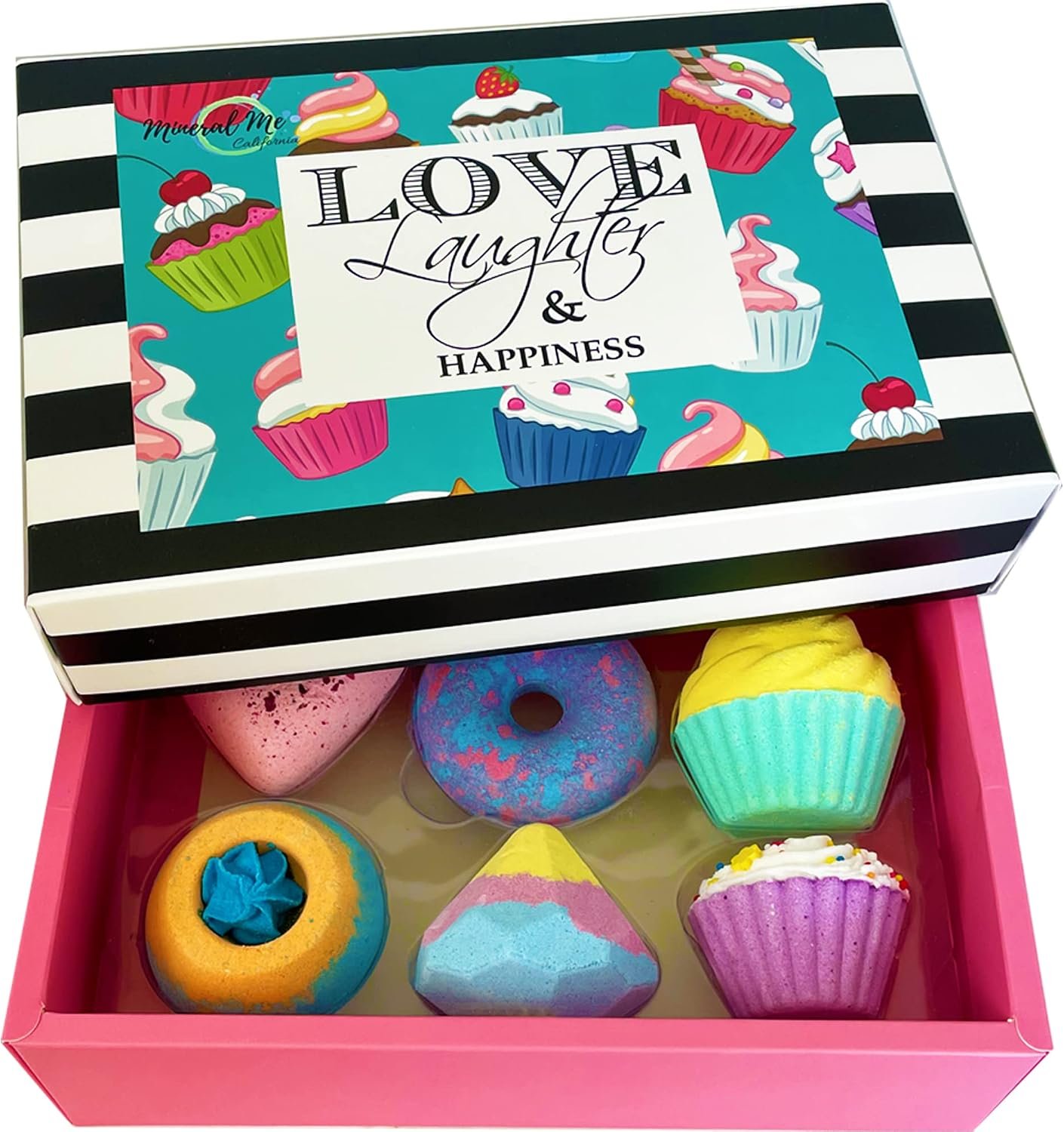 Bath Bombs for Girls – 6 Organic Bath Bombs Gift Set w/Natural Ingredients