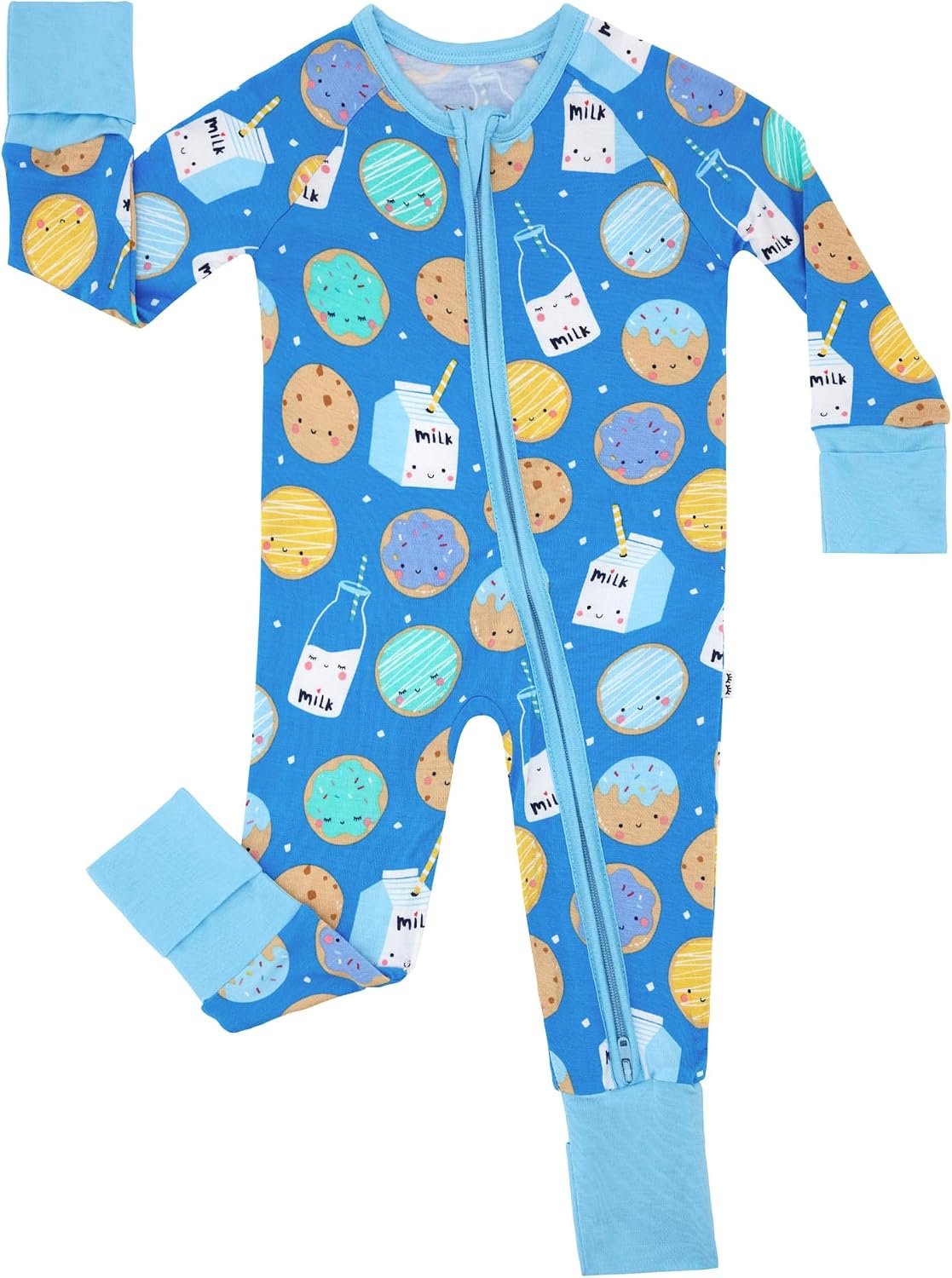 Little Sleepies Pajamas for Baby Boys & Girls, Viscose from Bamboo Baby Pajamas, Sleepers, 2-Way Zipper PJs