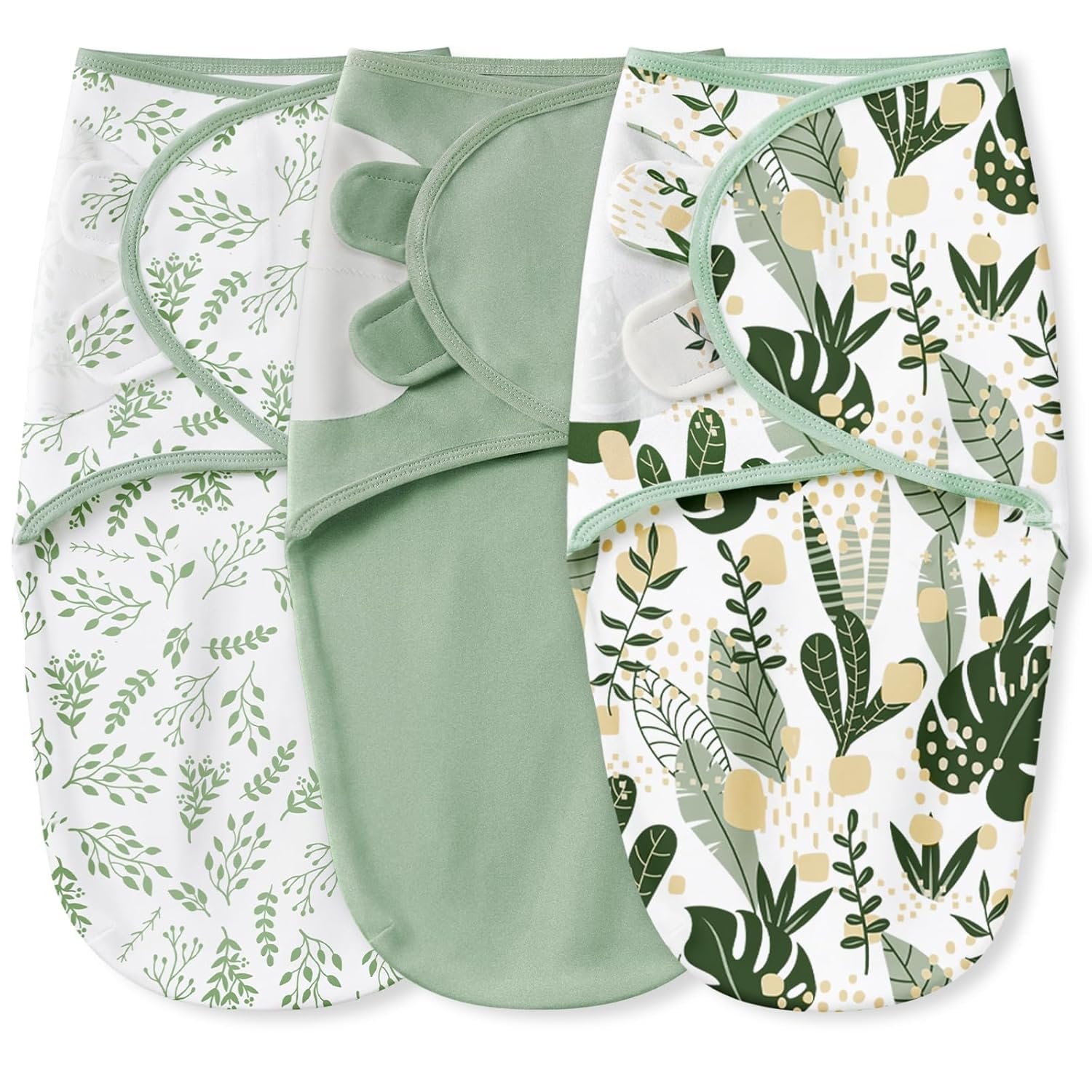 Yoofoss Baby Swaddles for Newborns 100% Organic Cotton, Adjustable Swaddle Sleep Sack 0-3 Months Newborn Swaddle Sack, Breathable Soft(Small)