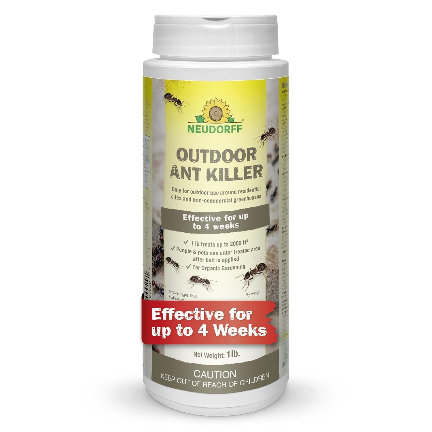 Neudorff Outdoor Ant Killer Ant Bait Granules for Organic Gardening 1 LB