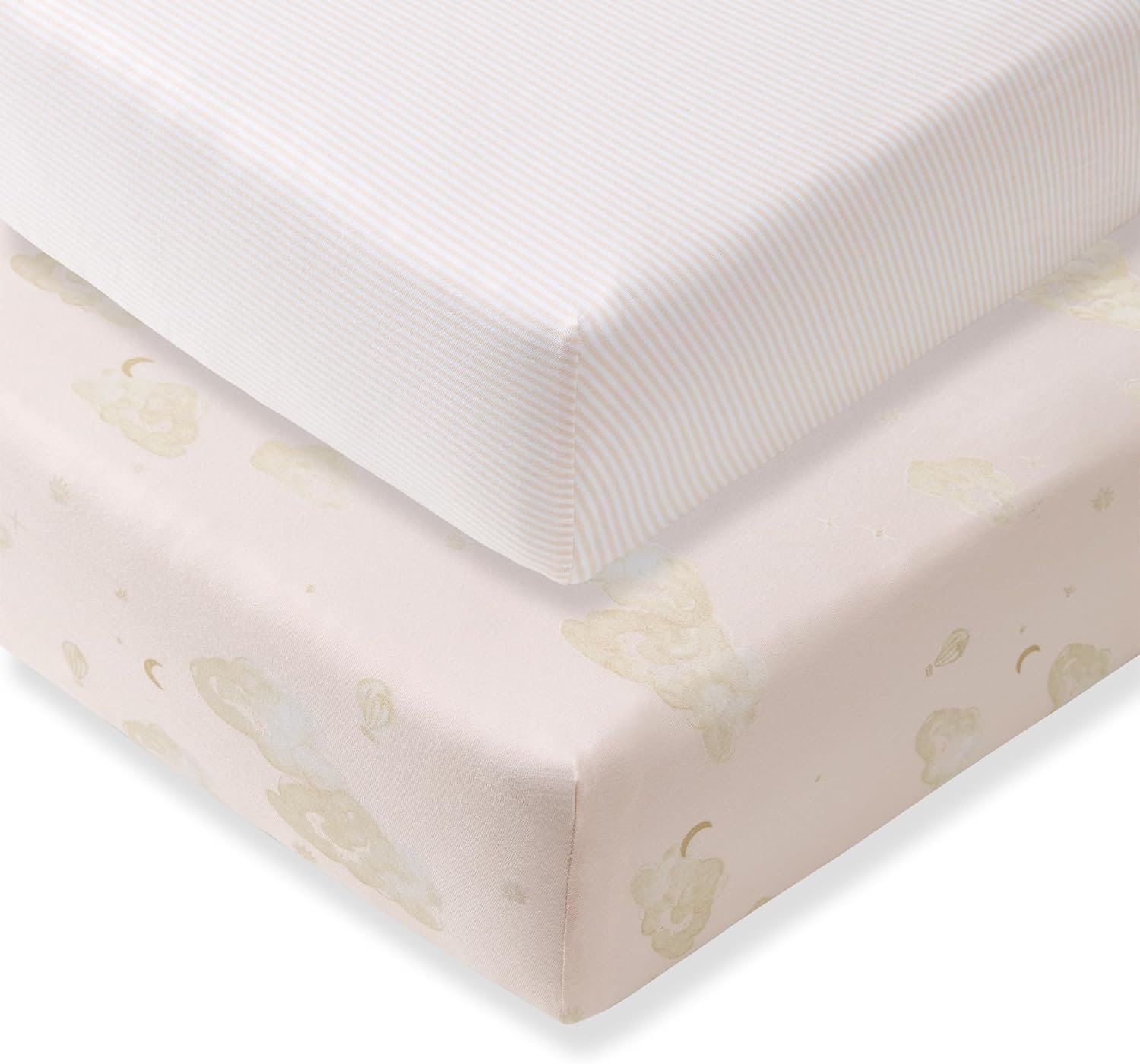Burt’s Bees Baby Organic Cotton Fitted Crib Sheet, Unisex Baby Beddings