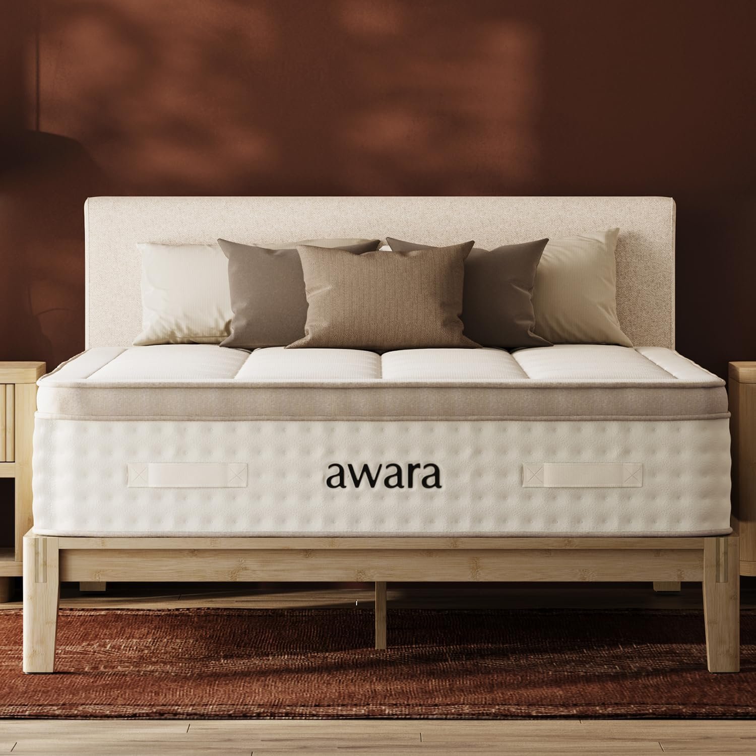AWARA Premier 10″ Hybrid Mattress, Full, 1-Year Trial