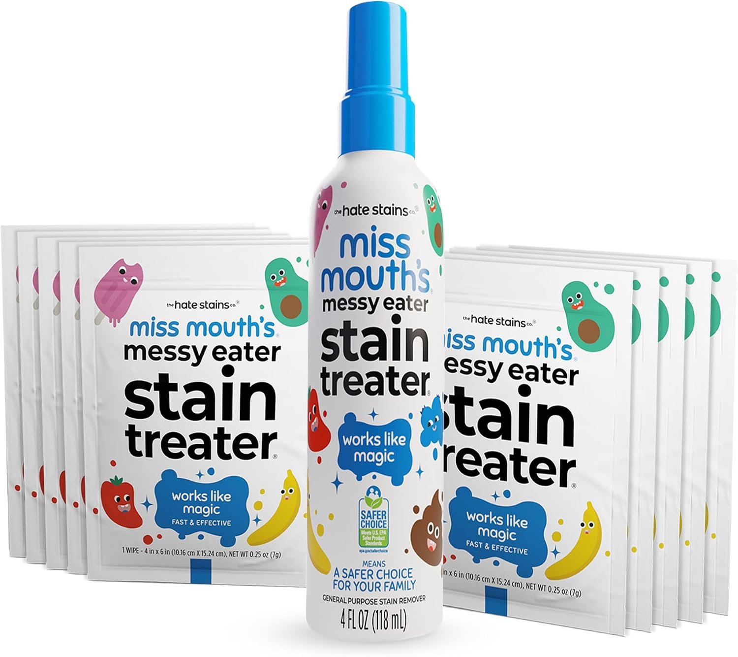 Miss Mouth’s Messy Eater Stain Treater & Wipes Travel Kit