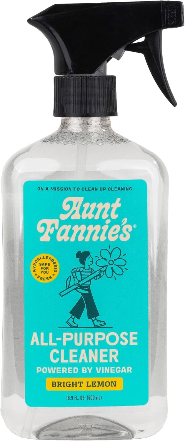 Aunt Fannie’s All Purpose Vinegar Cleaner Spray, Lemon, Pack of 1