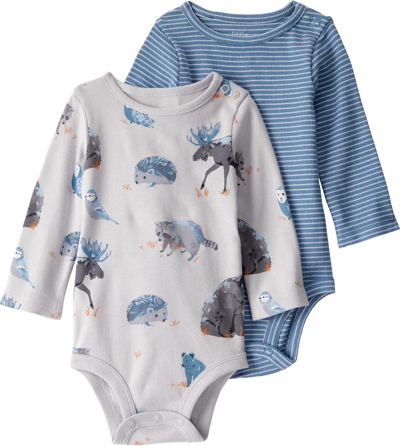 little planet by carter’s Baby 2-Pack Organic Cotton Long-Sleeve Bodysuits