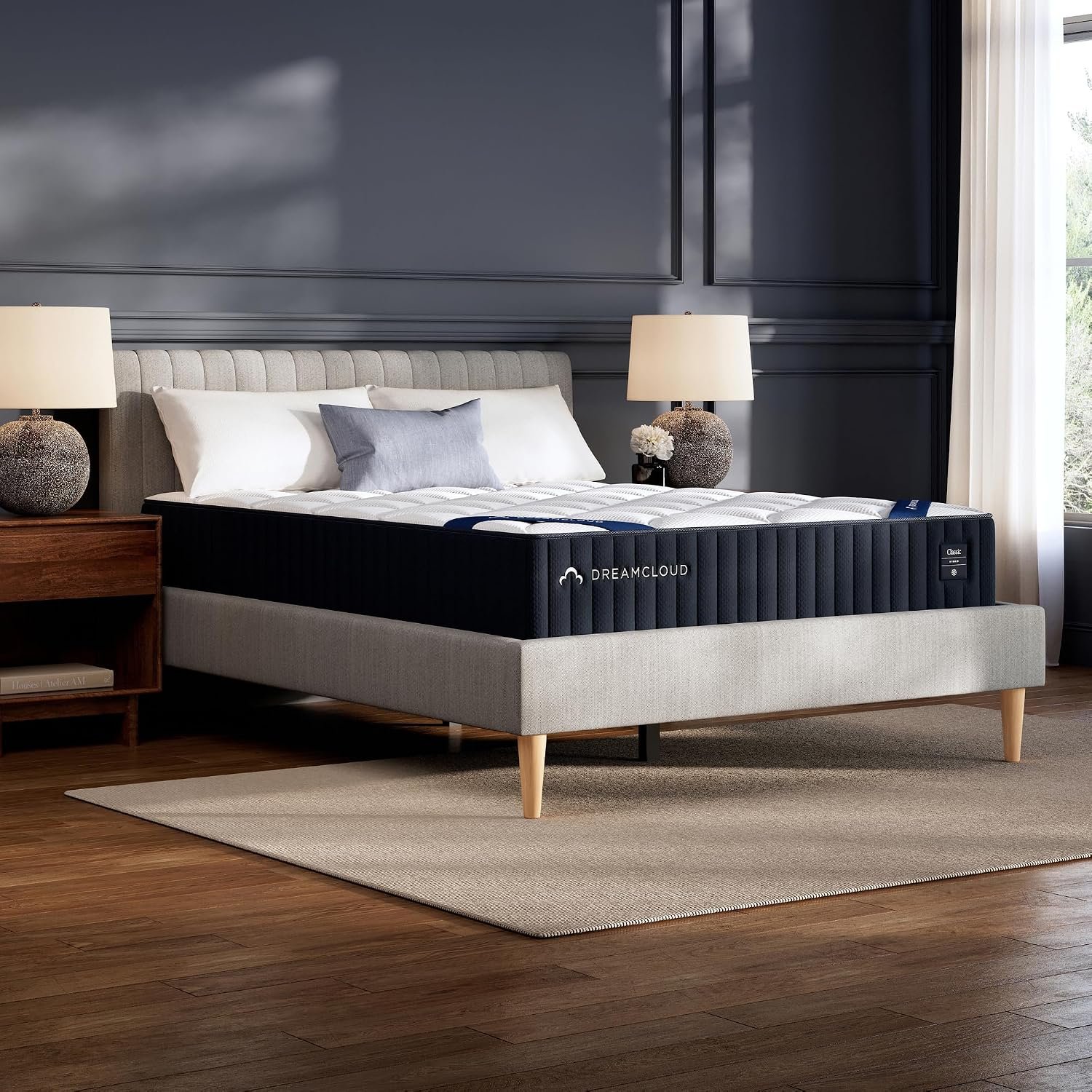 DreamCloud Classic 12″ Twin Mattress, Hybrid Memory Foam, Firm Feel
