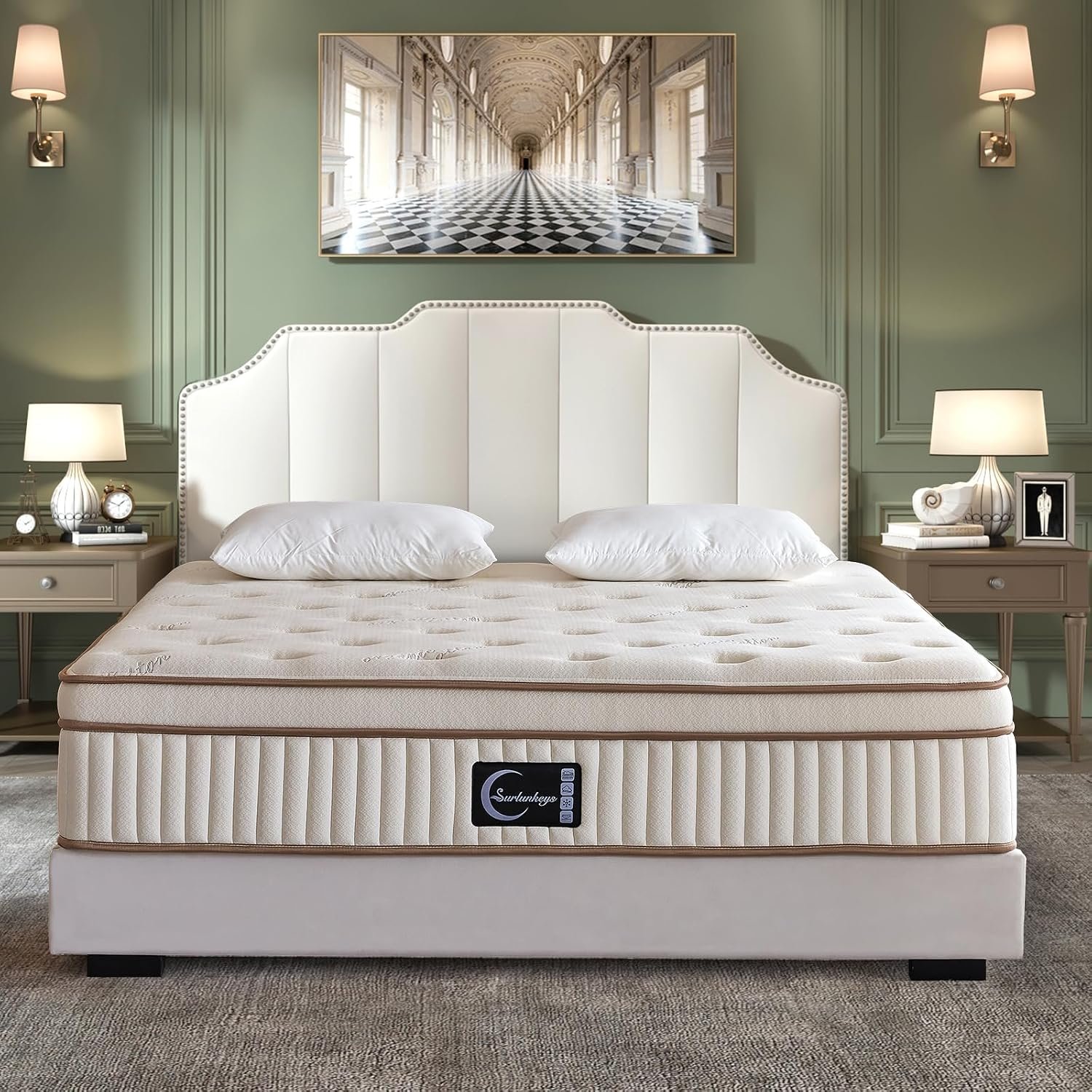 Gel Foam Organic Mattress – 14 Inch Queen Mattress Medium Firm