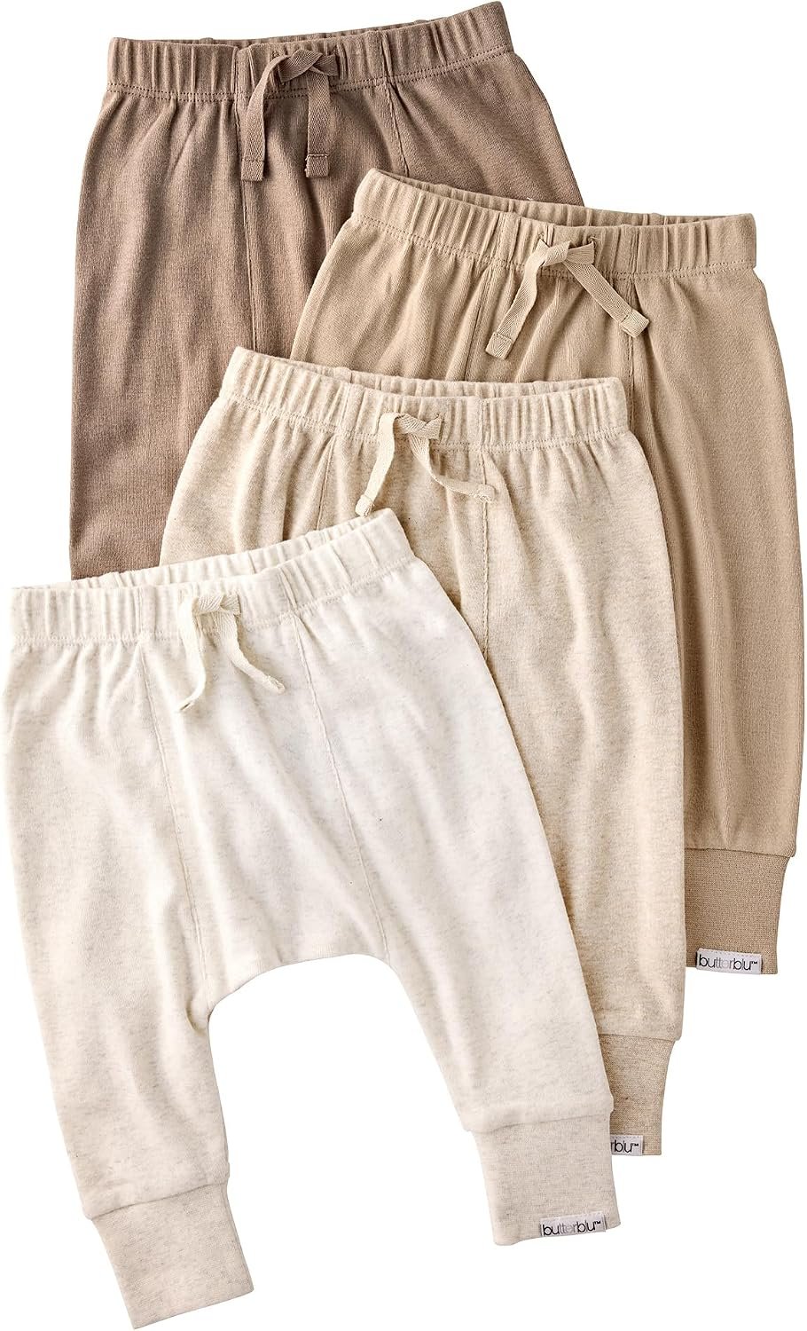 Butterblu Jordan Jogger Pants, Multipack 100% Organic Cotton Bottoms