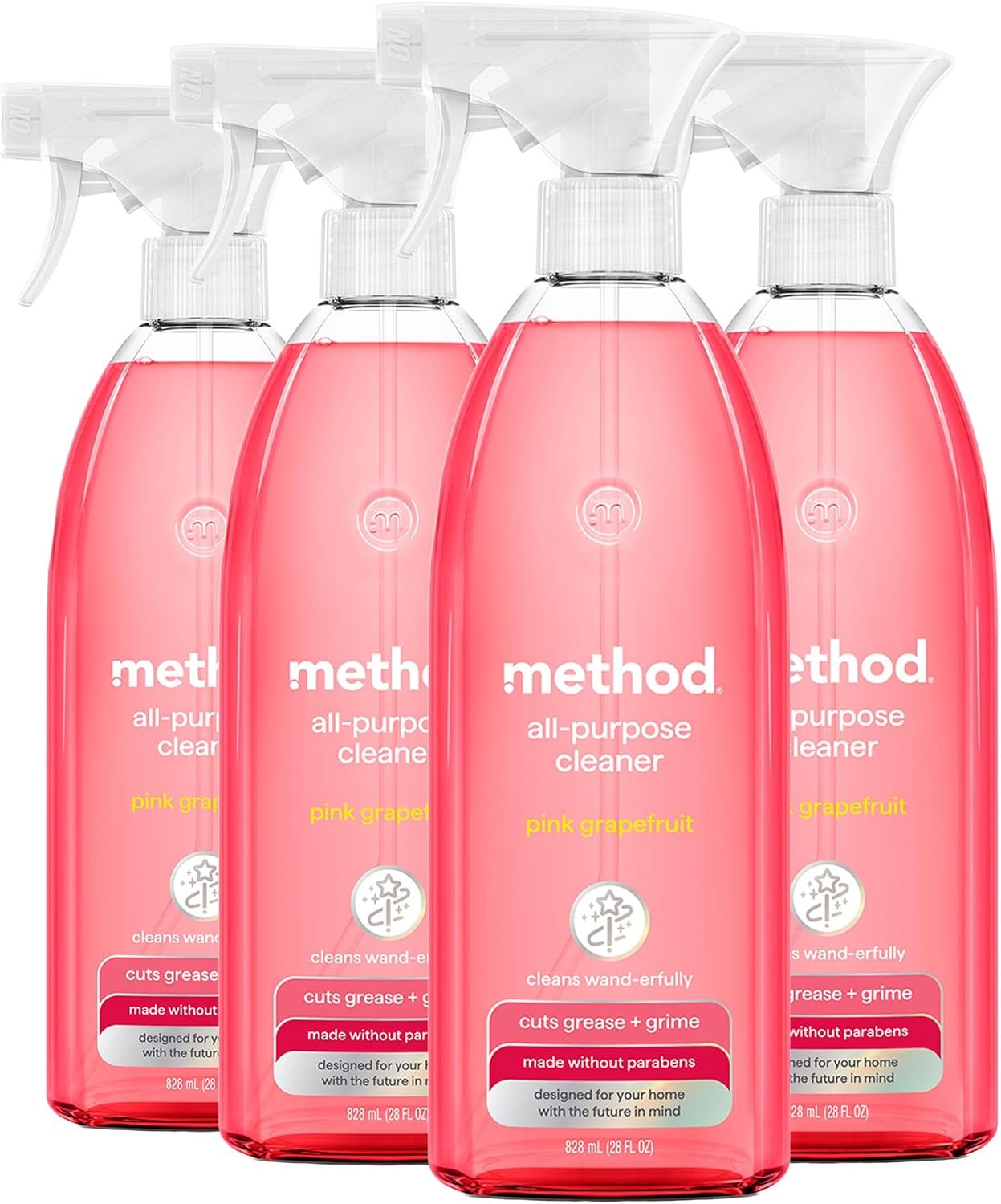 method All-Purpose Cleaner Spray, Pink Grapefruit , 28 fl oz, 4 pack