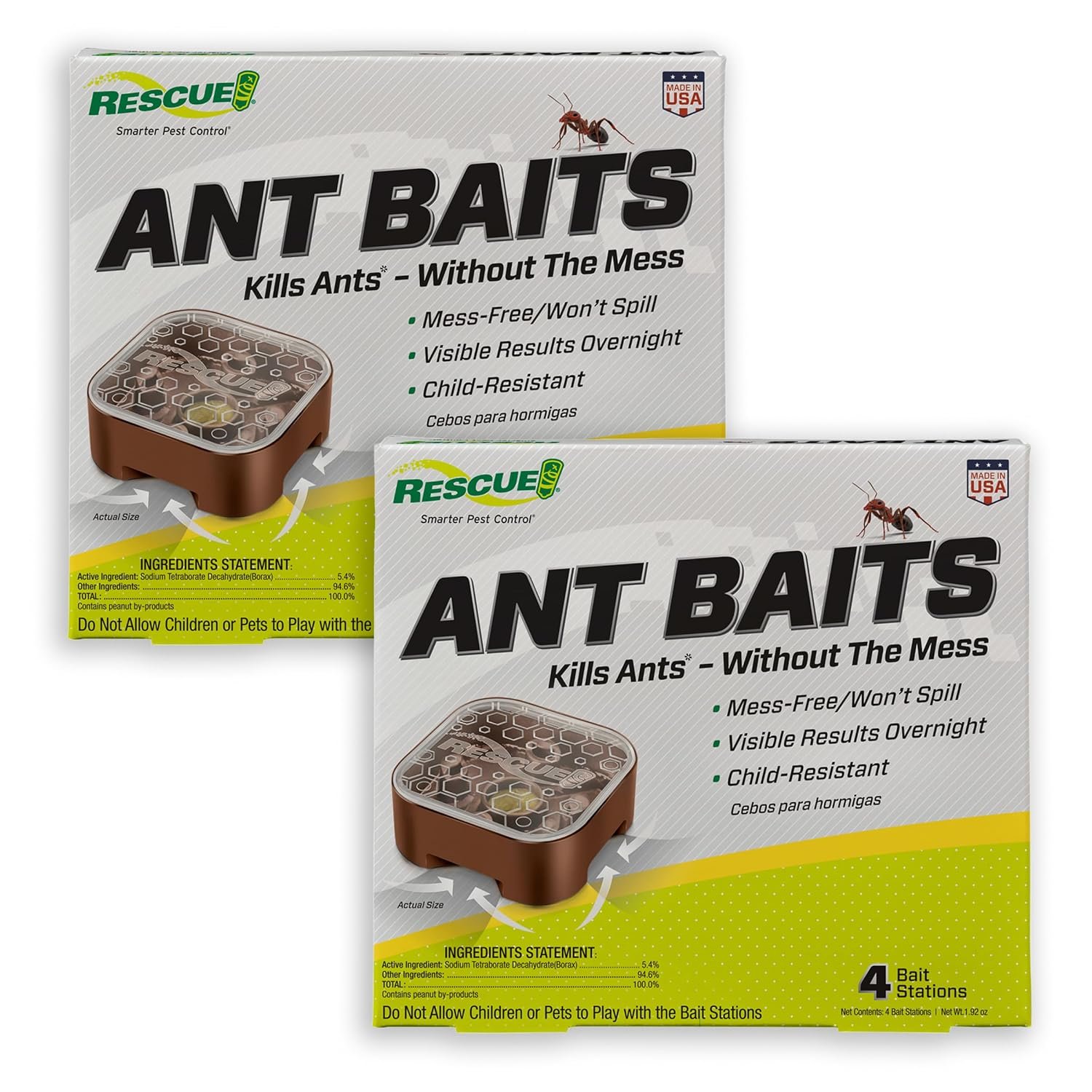 RESCUE! Ant Baits – 2 Pack – 8 Bait Stations