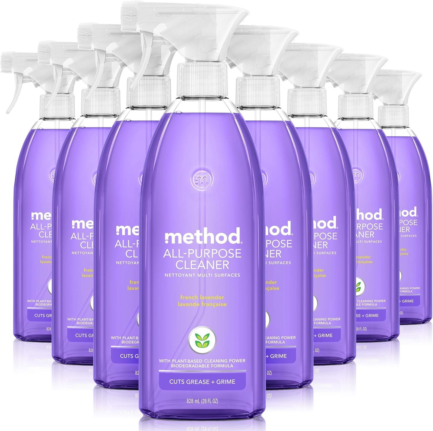 method All-Purpose Cleaner Spray, French Lavender, 28 fl oz, 8 Pack