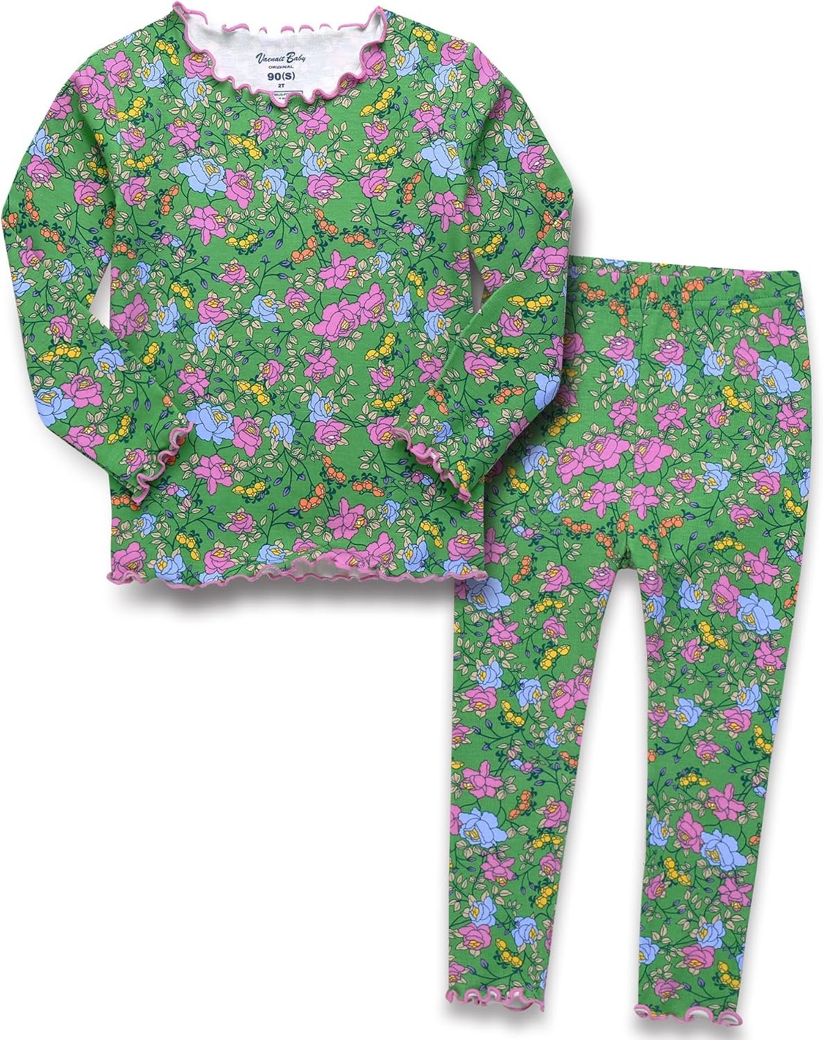 VAENAIT BABY Toddler Kids Pajamas Viscose from Bamboo Sleepwear Floral Animal Sports Print PJs for Boys Girls, 6M–12Y