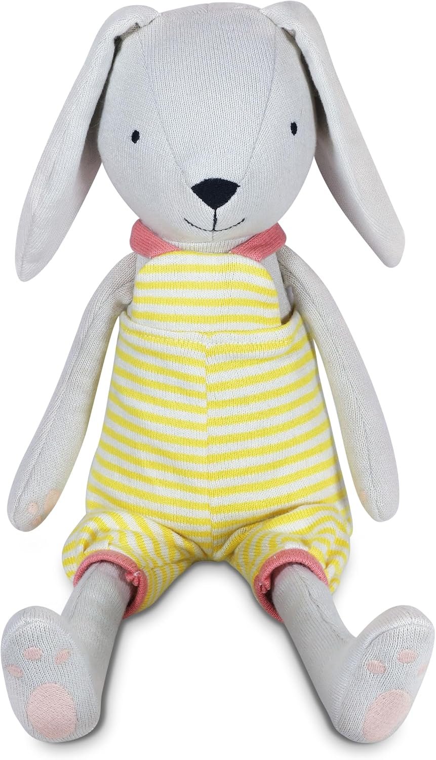 Apple Park Kids Knit Pals 16.5″ Soft Toy Stuffed Animal Benny | Non-Toxic, Hypoallergenic, 100% Organic Cotton for 0m+