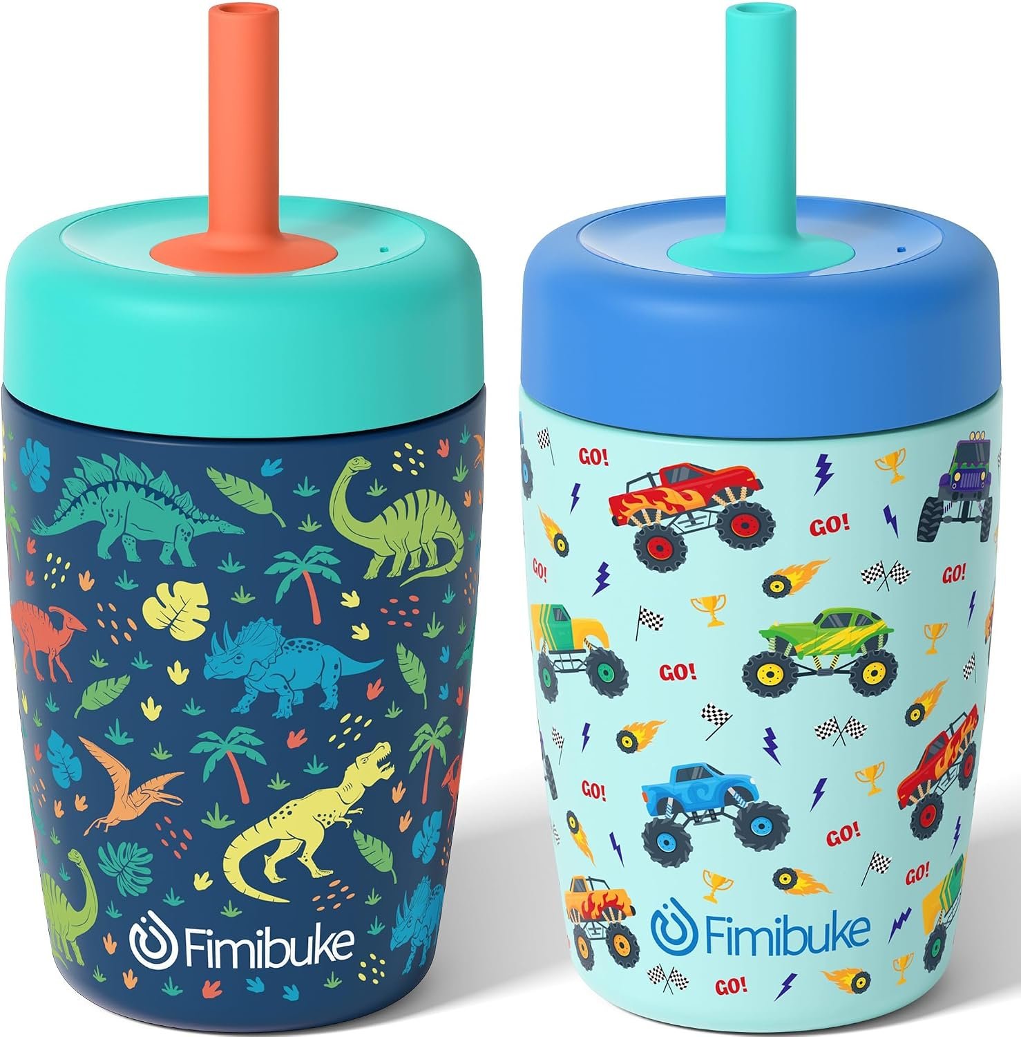 Fimibuke Toddler Cups Spill Proof, 12 OZ Sippy Cup for Toddler Water Bottle