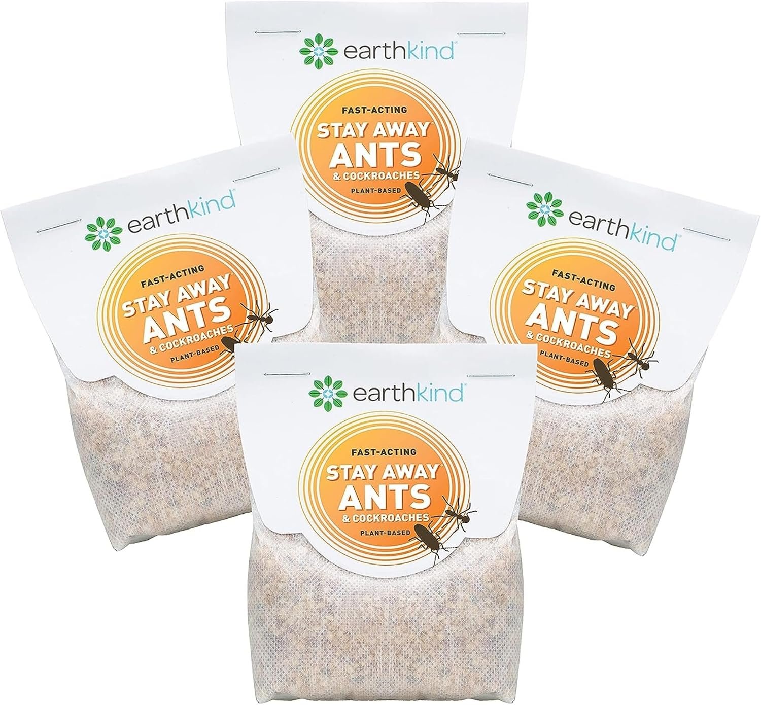 EarthKind Stay Away Ants & Cockroaches Deterrent Pouches – Easy-to-Use Botanical Pest Control – for Kitchen, Pantry, Countertops & Food Spaces – 4-Pack
