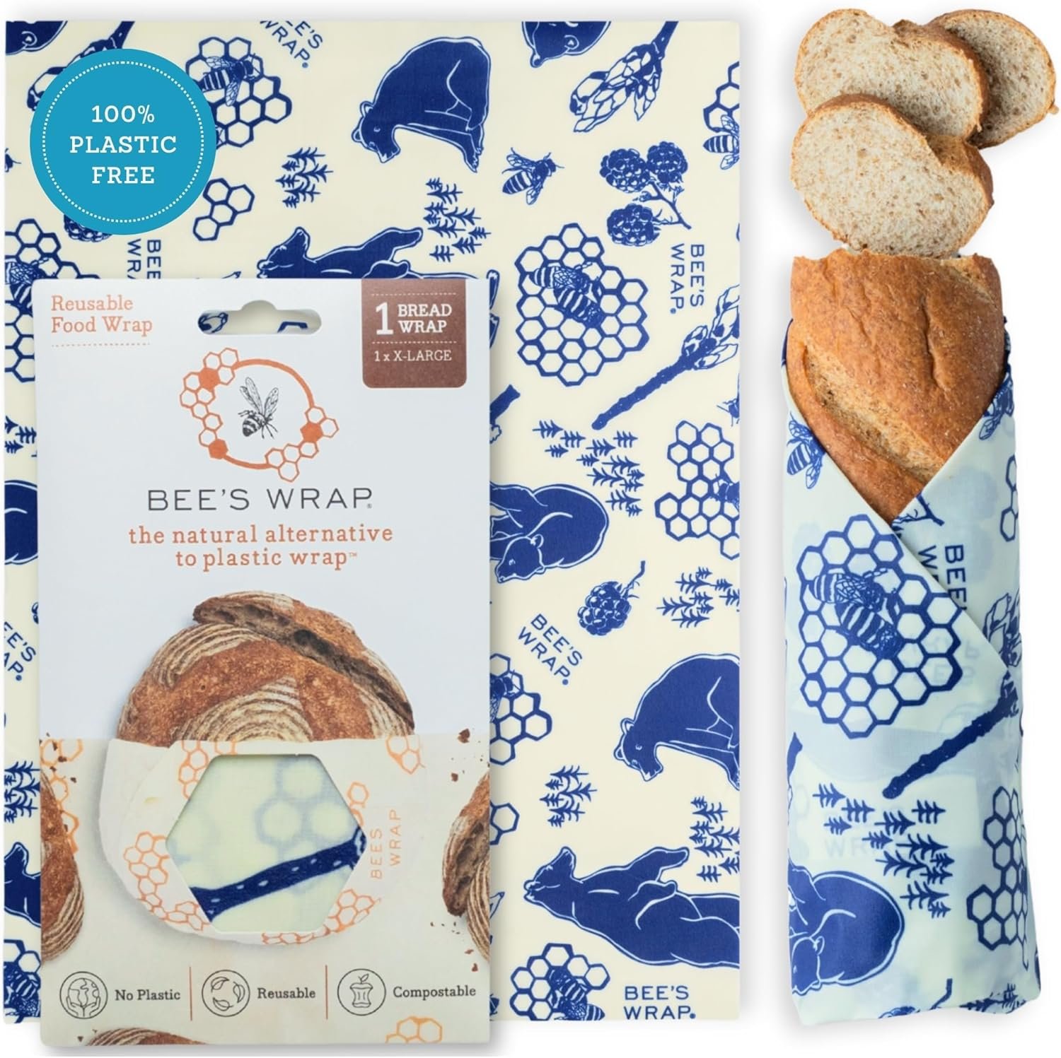 Bee’s Wrap Beeswax Bread Wrap – Bees & Bears