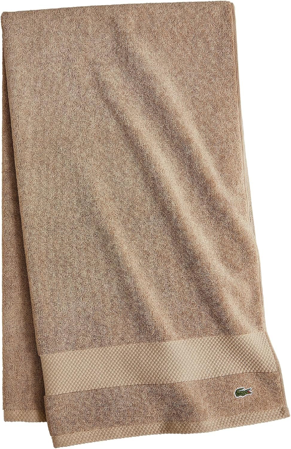 Lacoste Heritage 100% Supima Cotton Bath Towel 30″ x 54″, Sand