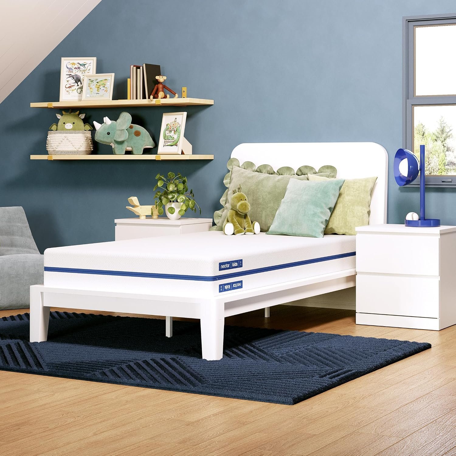 Nectar Kids 8″ Twin Memory Foam Mattress, 2-Side Design, Ages 3-12